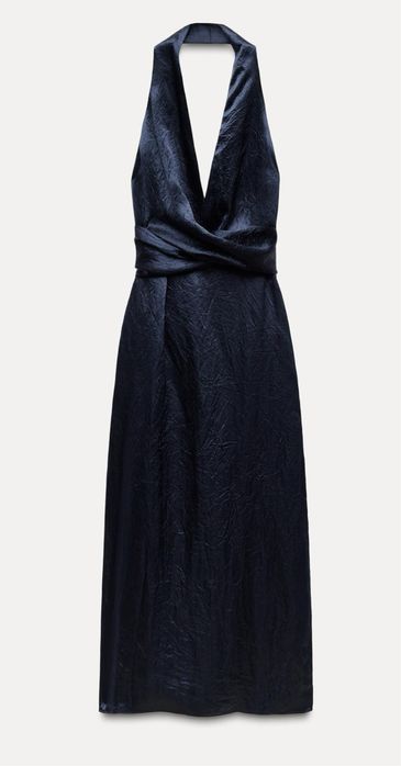 Rochie midi spate gol Zara XS noua cu eticheta