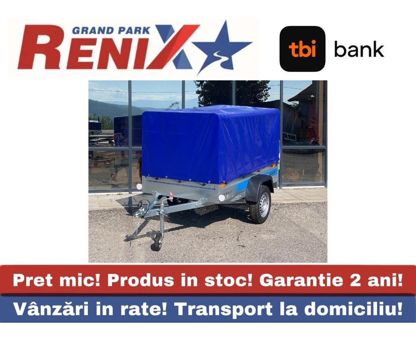 Faro Pondus 205/112 Remorca Faro Pondus 750kg, 1 axa cu prelata 205/112/30