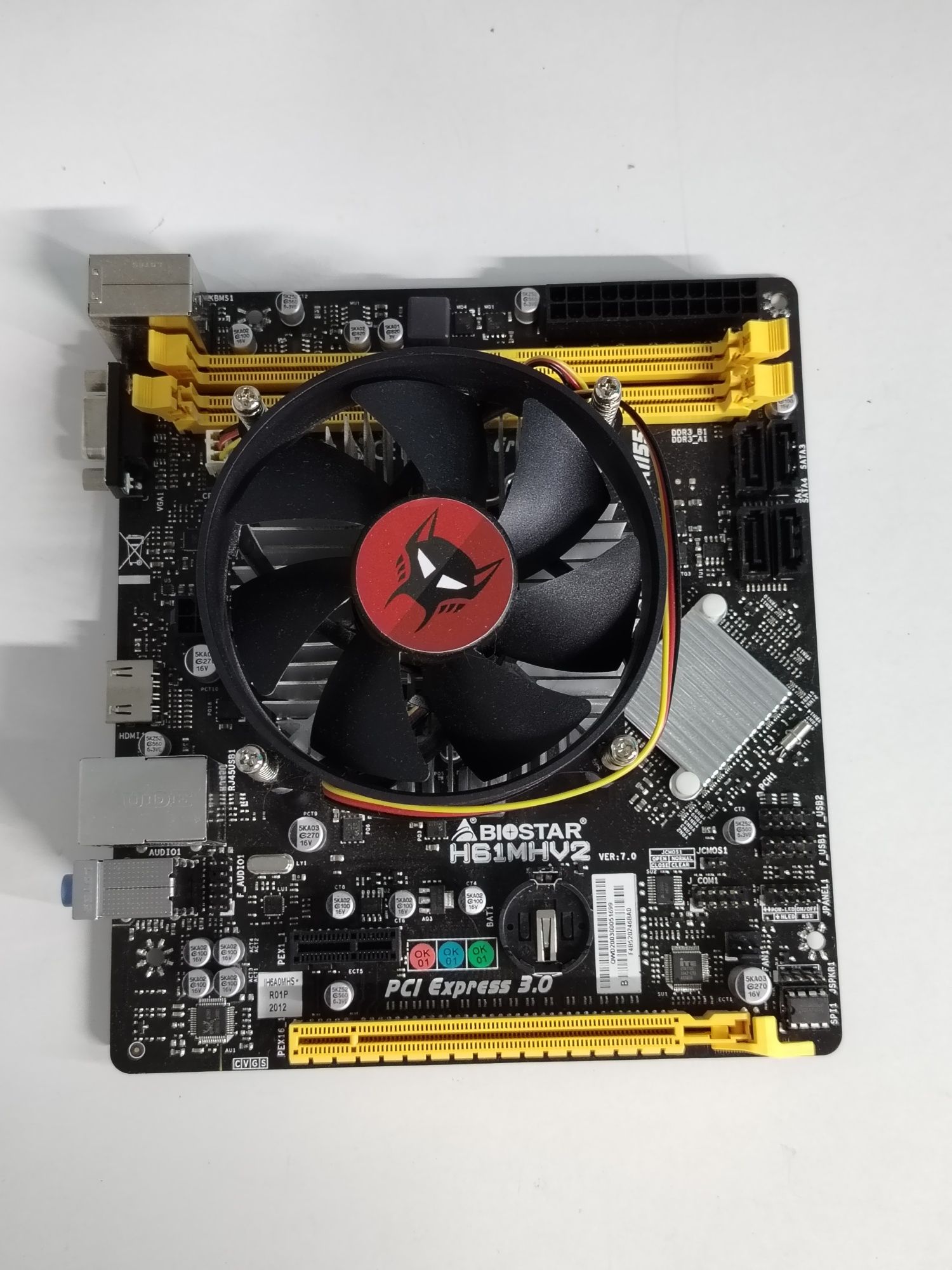 Placa de baza mini itx 1155 ca noua model h61mhv2