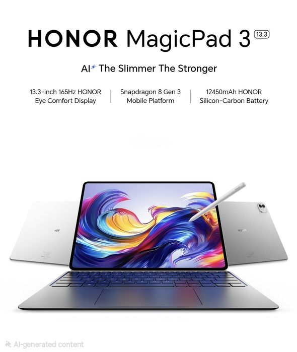 Tableta Honor MagicPad 3 - 13.3 inch (Cu Husa, Tastatura si Stylus)