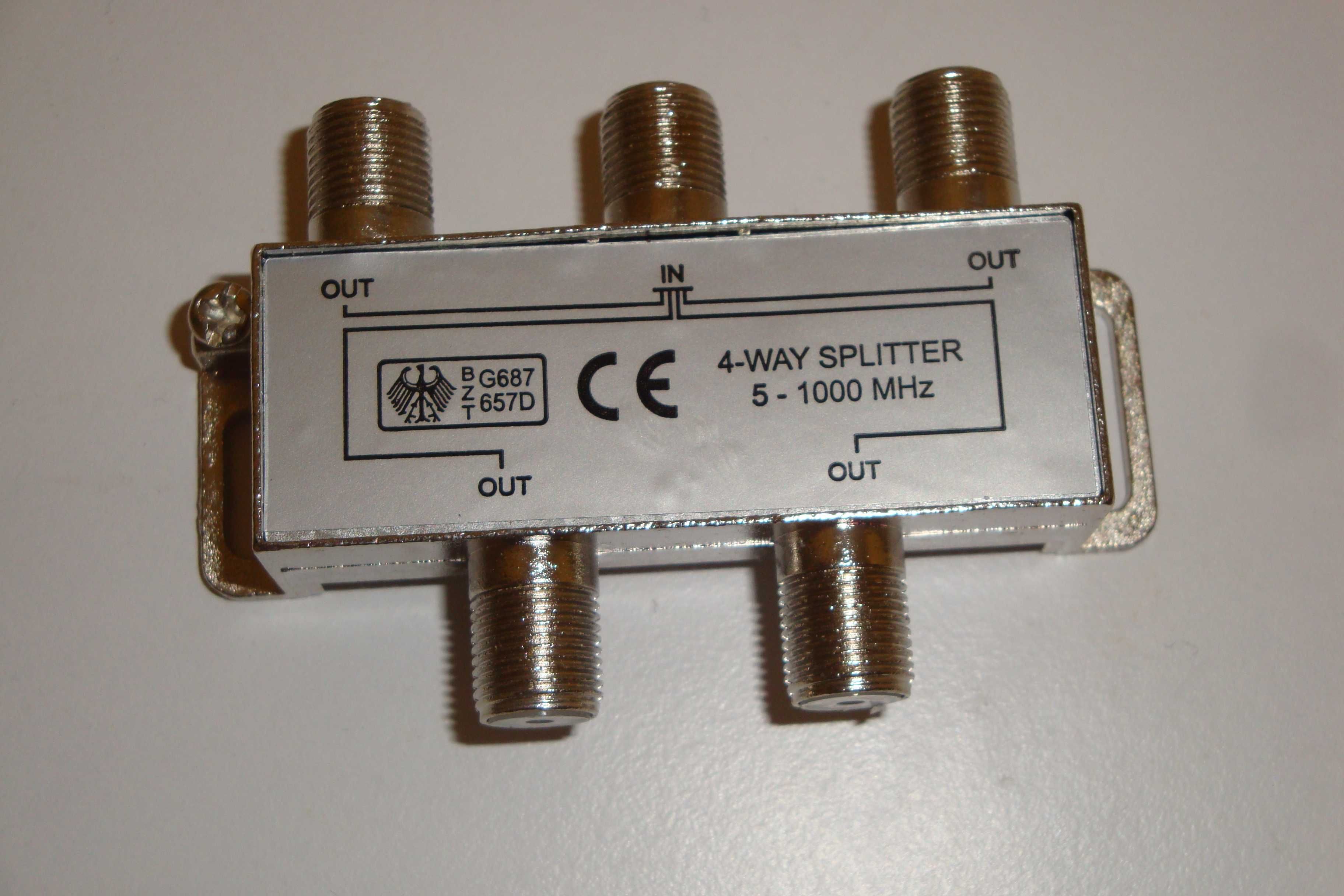 Splitter TV cablu coaxial 3 iesiri 4 iesiri 6 iesiri 5Mhz - 1000 Mhz