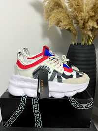 45 Versace Chain Reaction Red White