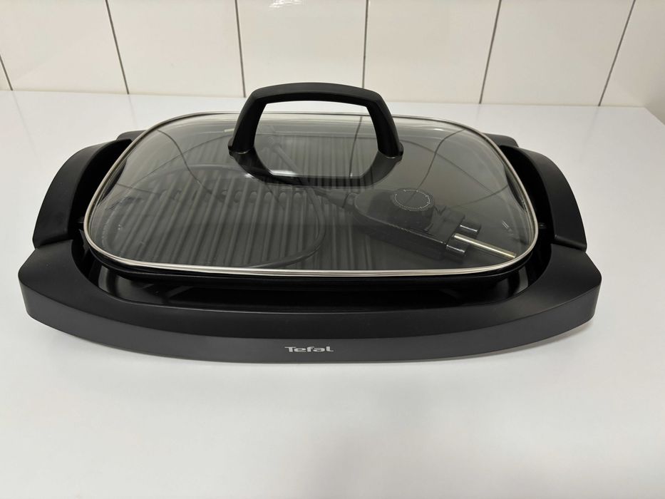 Gratar electric Tefal Plancha CB6A0830, 2000 W, 2 zone de gatit