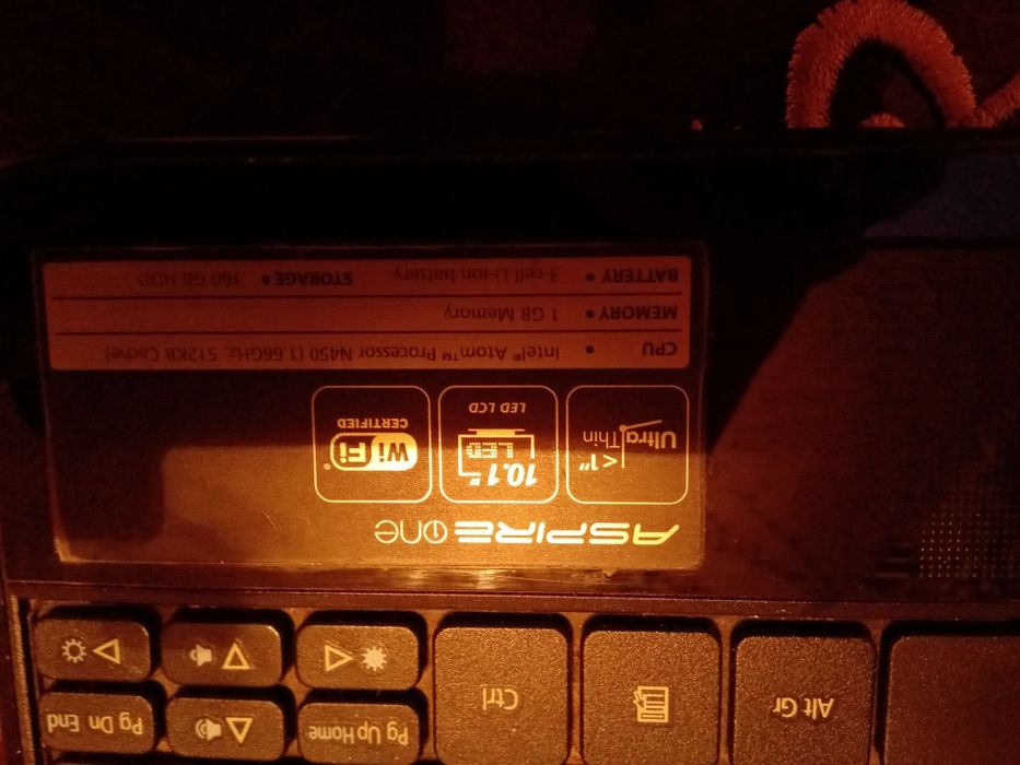 Laptop Acer pentru piese diagonala mica 11"