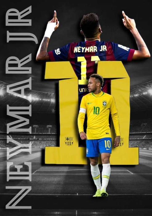 Уникален постер Neymar Jr (A4)