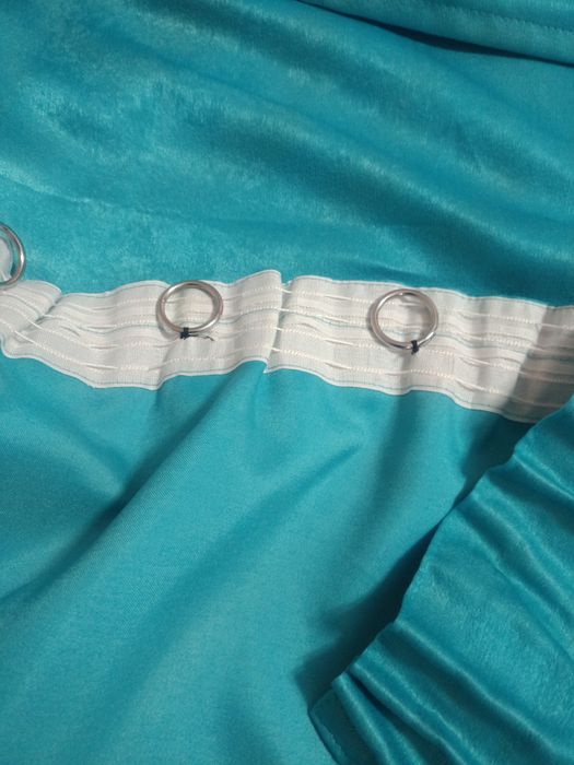 Draperii catifea turcoaz