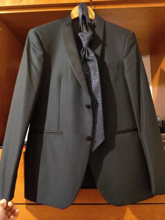 Costum Italienesc nou-nouț mar. 50 culo. Albastru