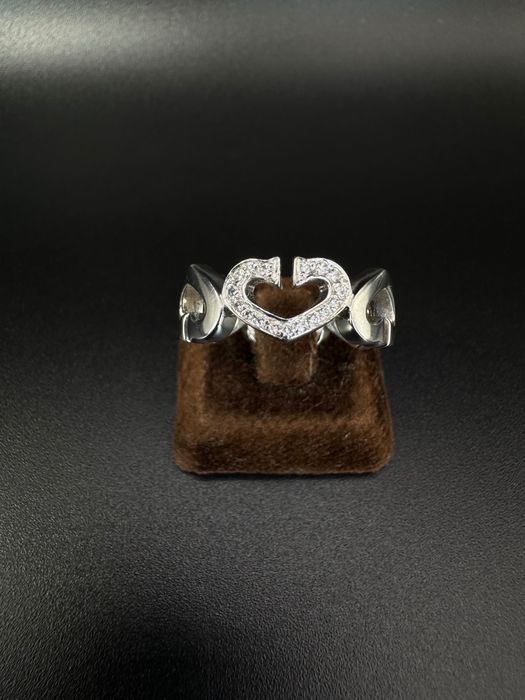 Златен пръстен Cartier C Heart, р.52