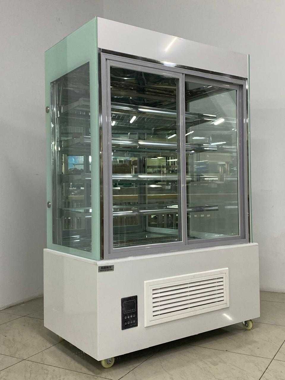 Витринный холодильник, белый 150см, 120см  (высота 180см)