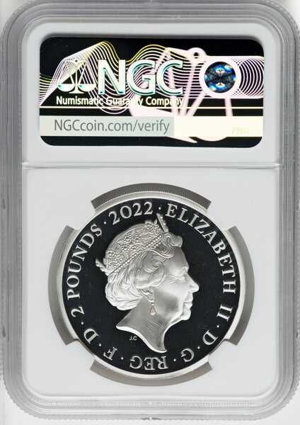 2022 City Rome - 1oz £2 - NGC PF69 First Releases - Кутия и Сертификат