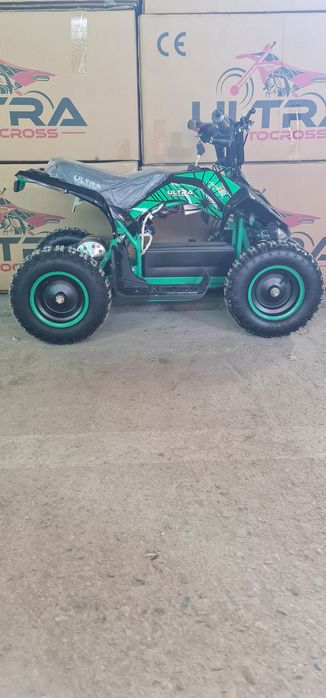 Mini Atv Quad electric de 800W și 36v cu 3 viteze reglabile roti pe 6