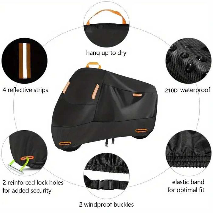 Husa prelata pentru roti bicicleta biciclete 160-180cm anti-praf noroi
