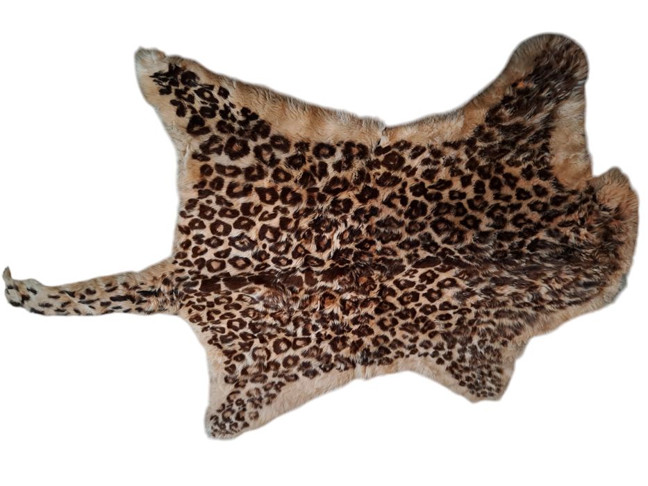Кожа коза килим принт леопард,много красива