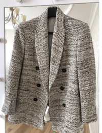 Твидовый пиджак блейзер zara, размер  s