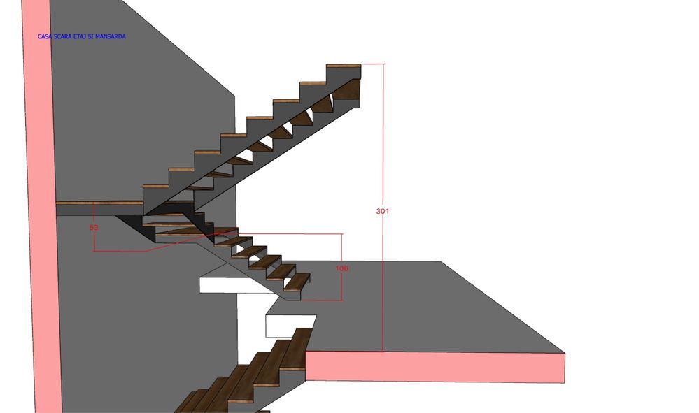 Structuri pentru scari interioare/exterioare