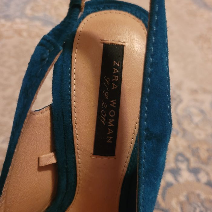 Sandale Zara, din piele, 36