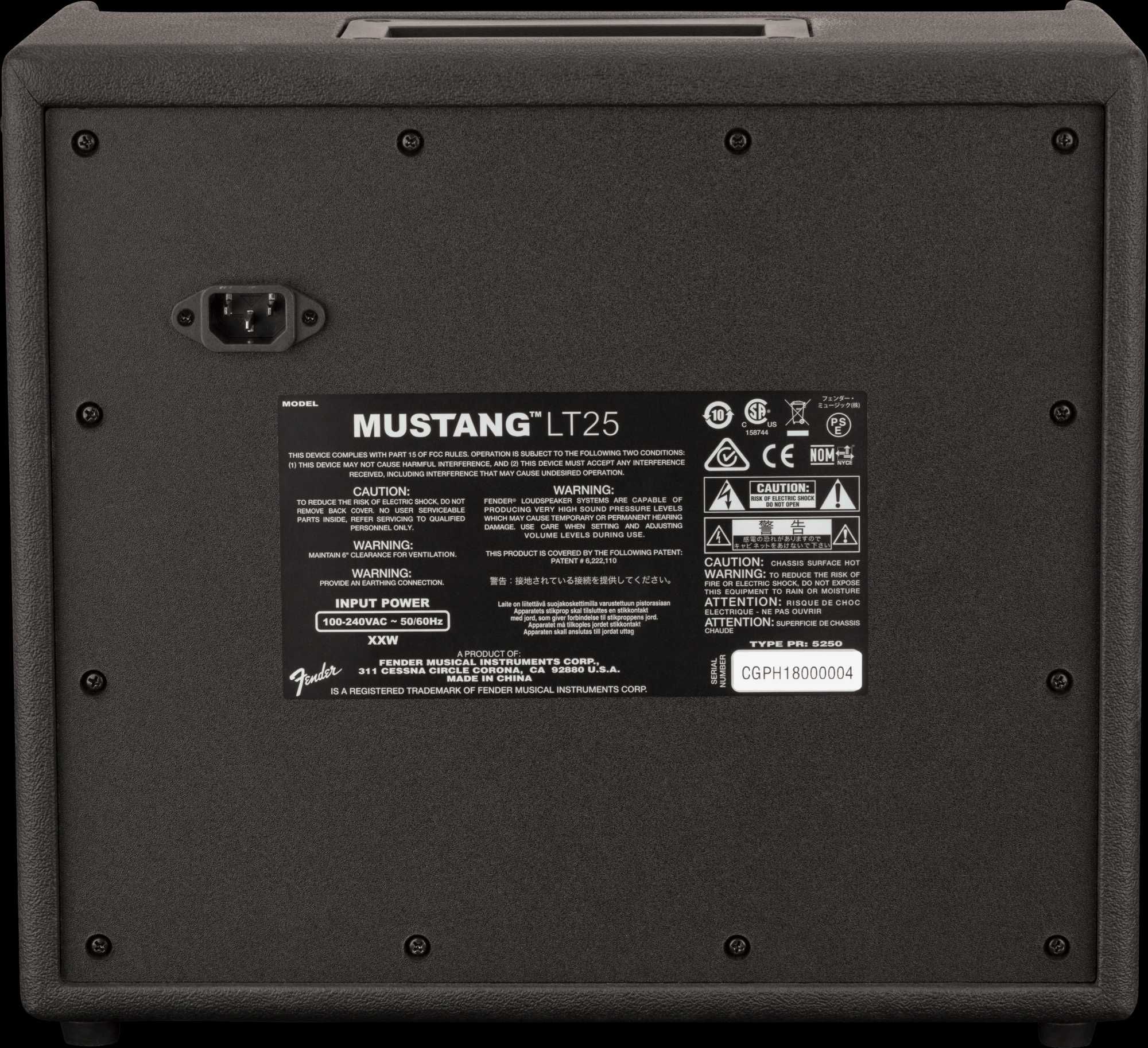 MUSTANG LT 25 230V EU гитарный комбо усилитель