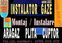Montaj ARAGAZ , PLITA , CUPTOR s.1-6 Instalator GAZE Autorizat montare