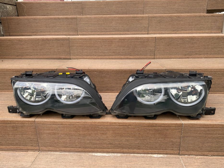 Оригинални фарове за BMW e46 face седан/комби с нови ангелски