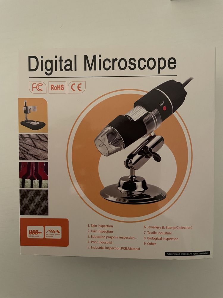 Дигитален USB микроскоп за наблюдение през компютър