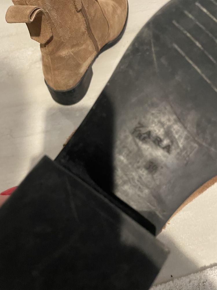 Ghete zara piele intoarsa