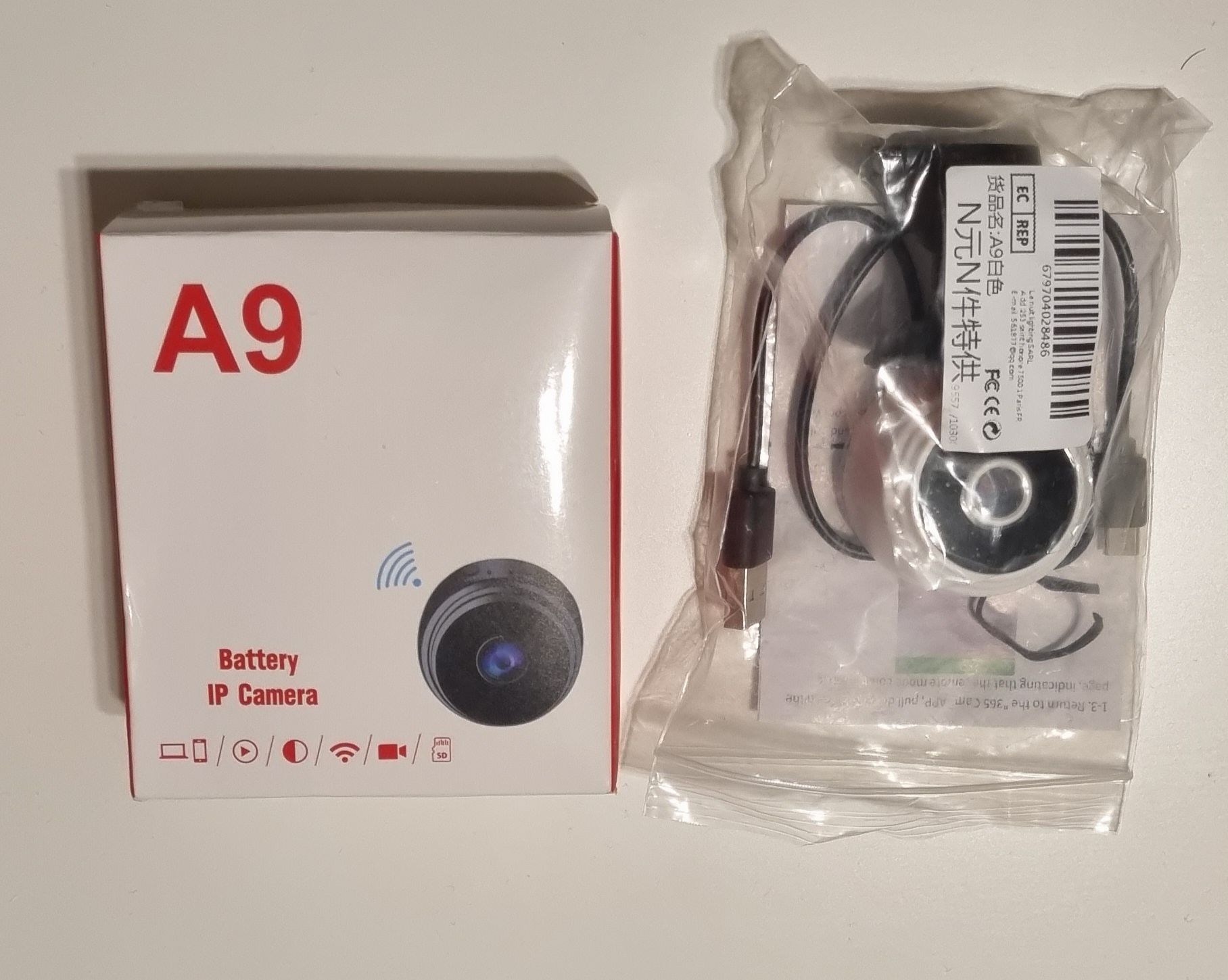 2 x Minicam A9 spy cam