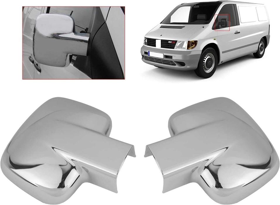 Хромирани Капаци за Огледала Mercedes Vito 1996 - 2004 / Мерцедес Вито