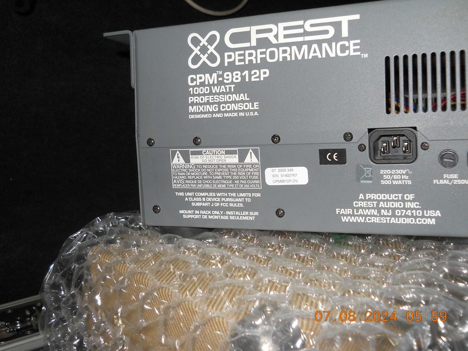 Mixer amplificat Crest CPM-9812 made in USA