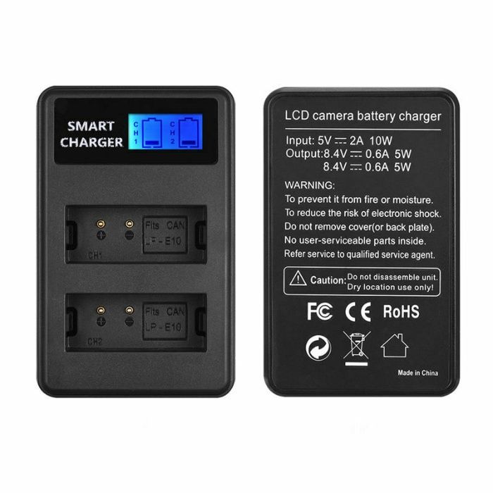 Двойно смарт зарядно LC-E10 за батерии LP-E10 за Canon
