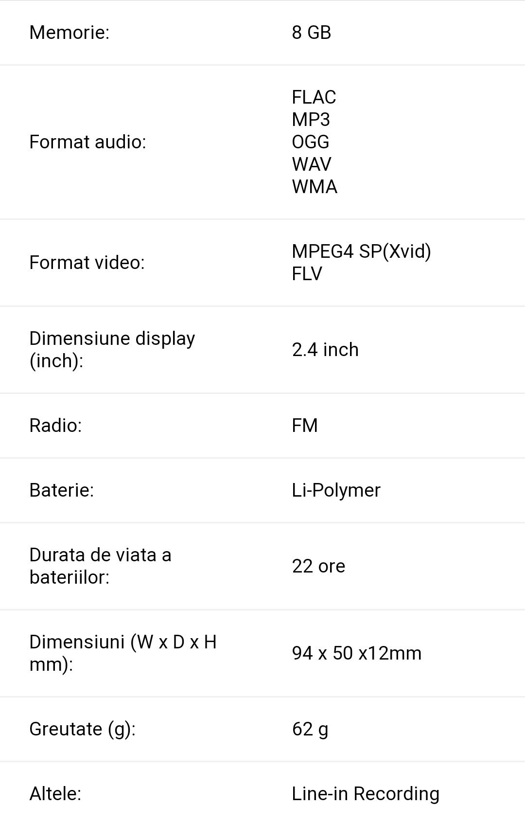 Mp3/mp4 player Transcend