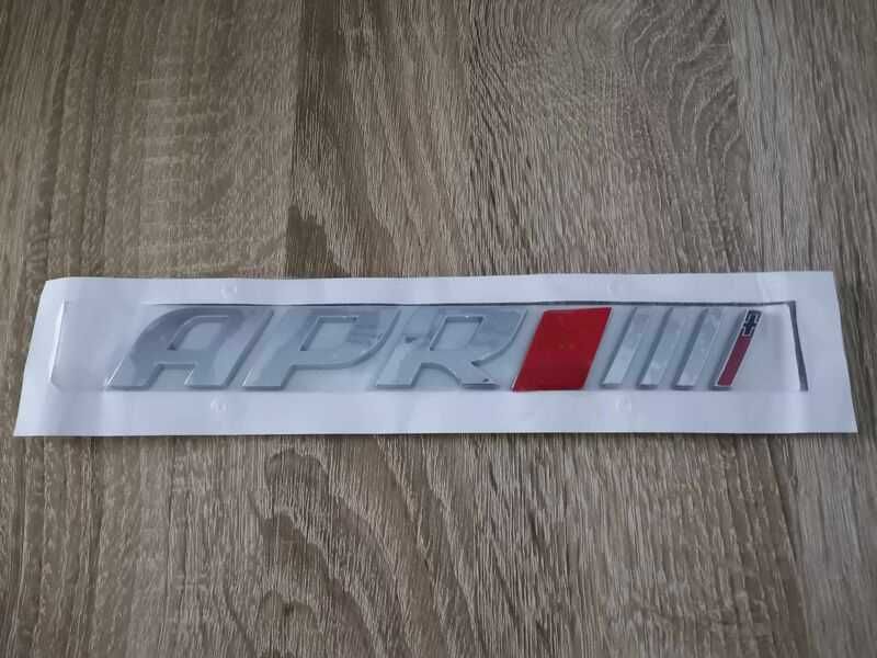 Audi APR tuning stage 4 сребриста емблема надпис