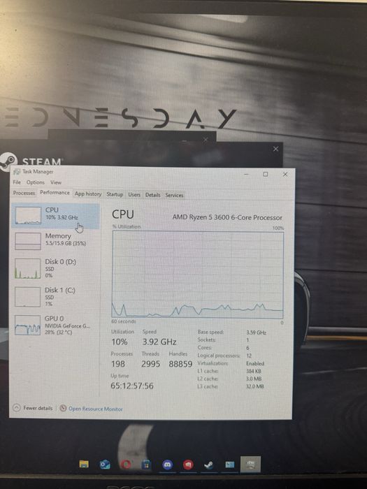 Pc gaming gtx1660 super ghost edition+ monitor acer 75hz 23”