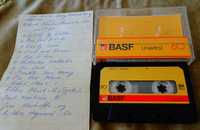 Аудиокасета BASF с рок музика.