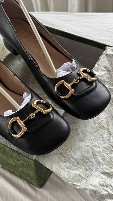 GUCCI Baby Horse Bit Ballerina Flats