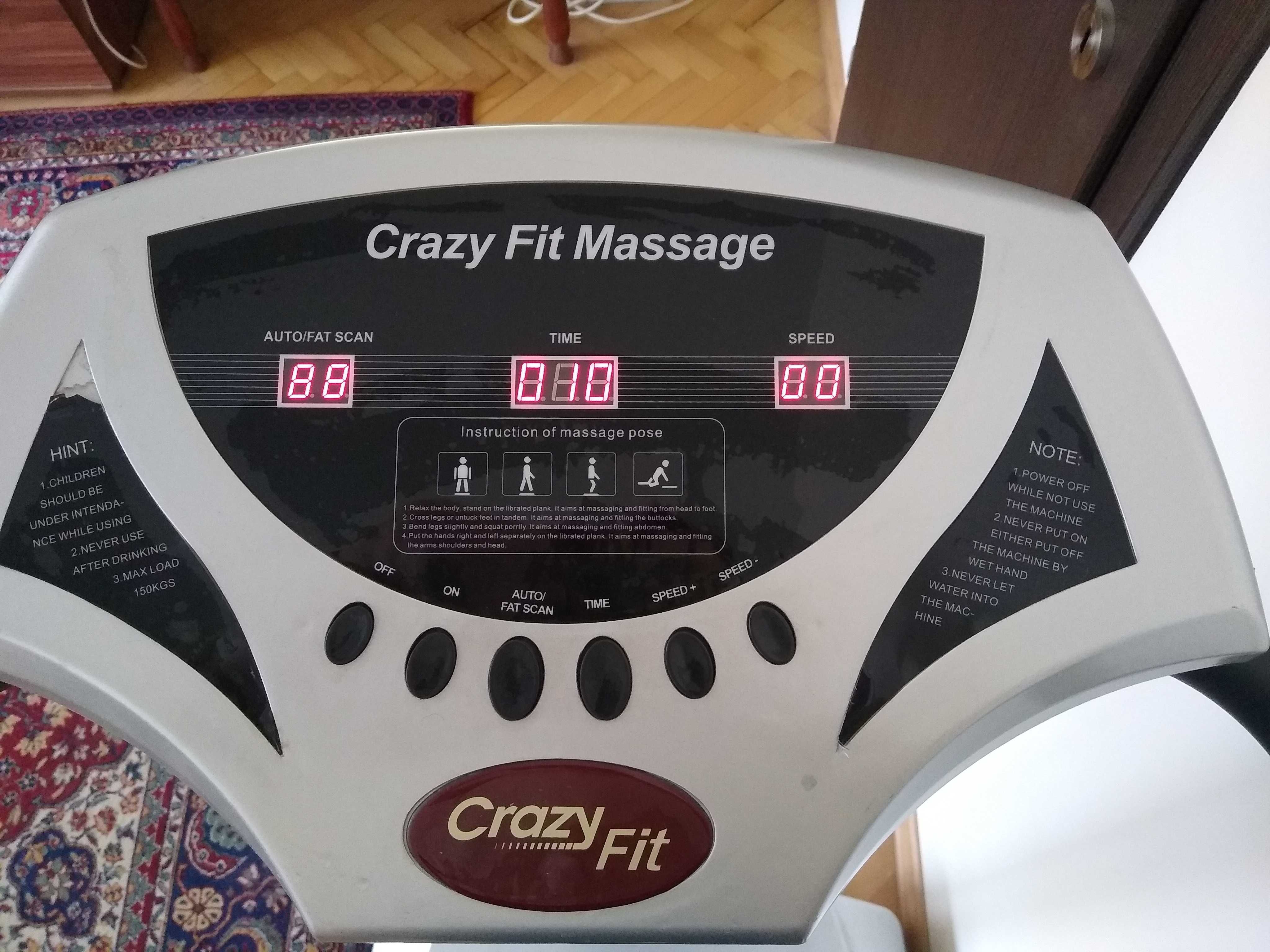 Вибрираща платформа Crazy Fit Massage