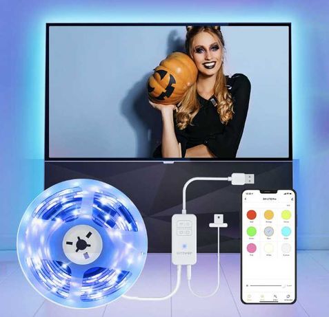 Kit Banda LED Ambilight TV sau Monitor control din aplicatie