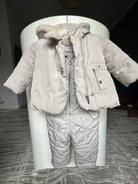 Тёплый комплект Zara kids (куртка+полукомбинезон)