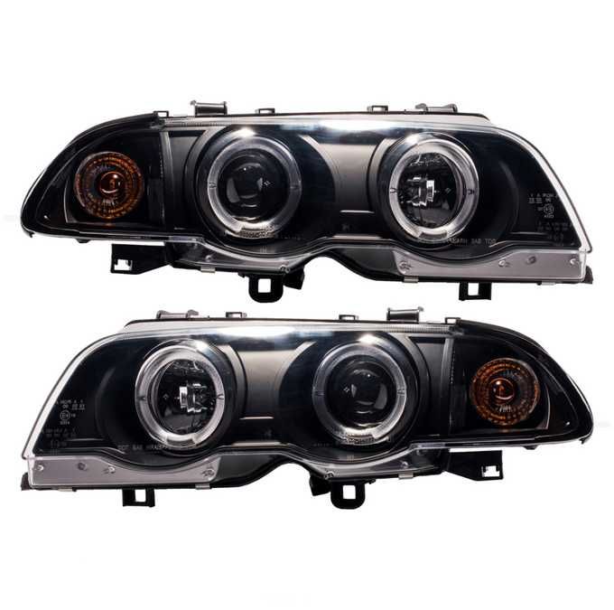 Far faruri BMW E46 NFL Angel Eyes negru NOU