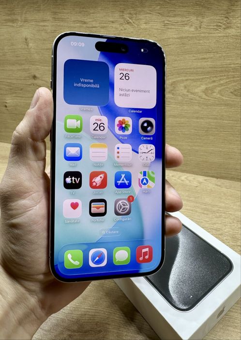 Iphone 15 pro alb impecabil