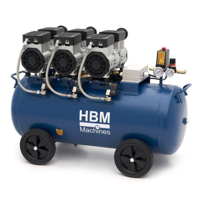 Compresor silentios zgomot redus fara ulei 90l hbm machines