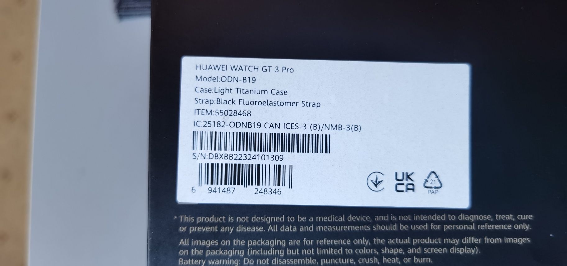 Huawei watch gt 3 pro