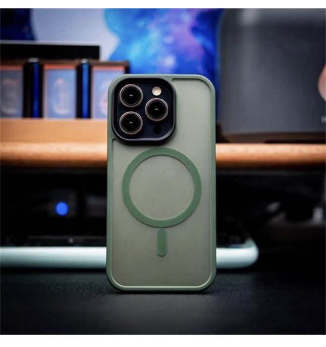 Iphone 14/15/16/PRO/MAX/PLUS Husa Handfeeling Cerc Magnetic Tp Plastic