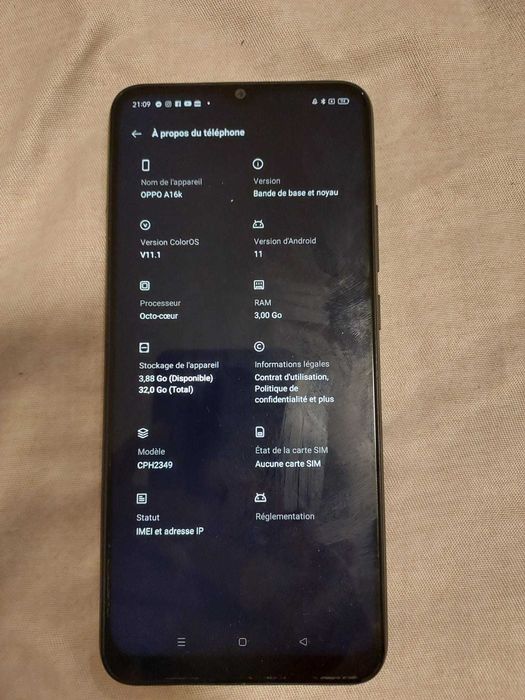 vand telefon oppo A16k - perfect functional
