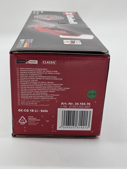 Foarfeca pe acumulator de tuns iarba/arbusti Einhell Power X-Change GE