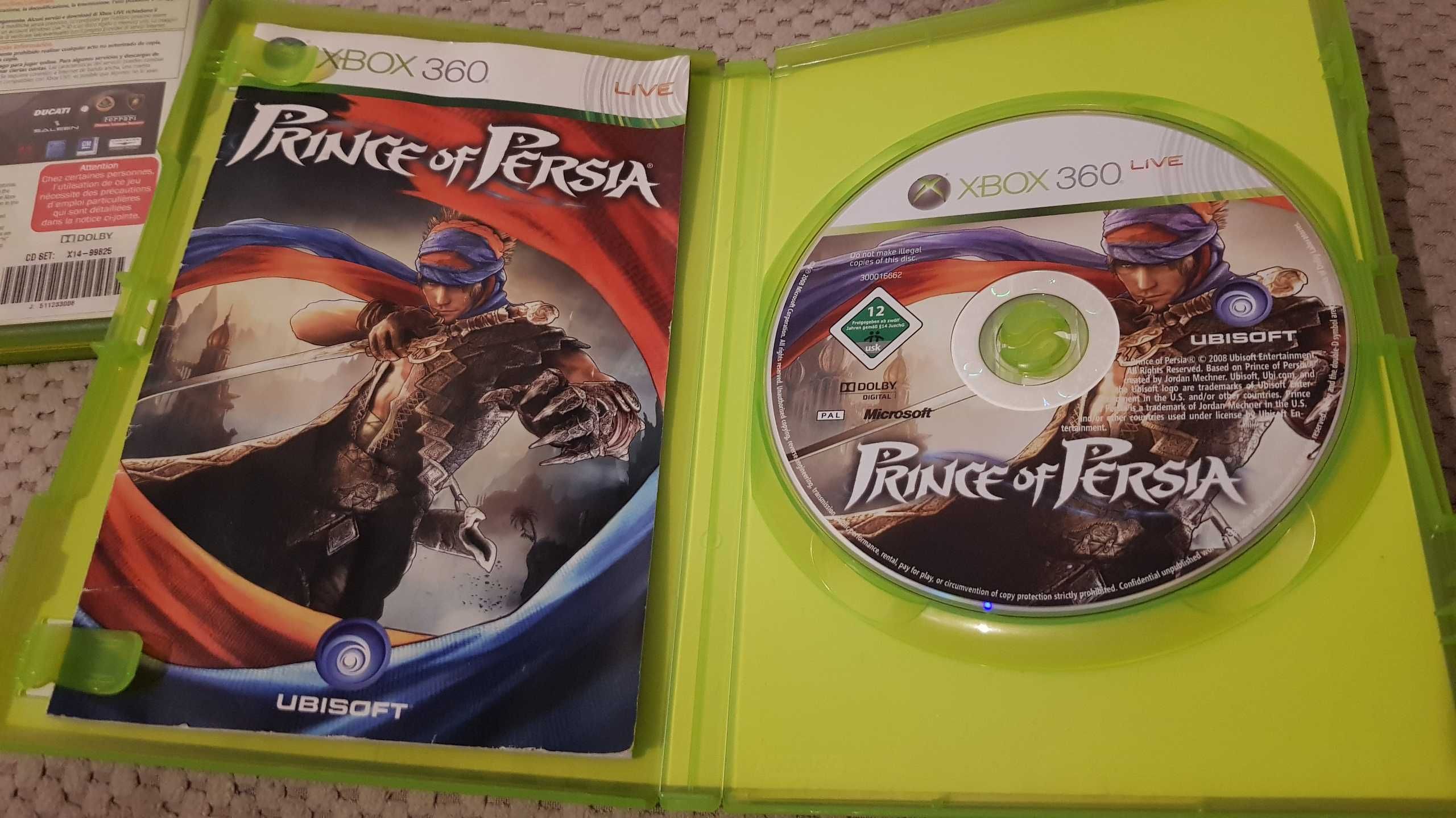 XBOX360 XBOX 360 slim + 3 jocuri PGR 4 Gears of War Prince of Persia