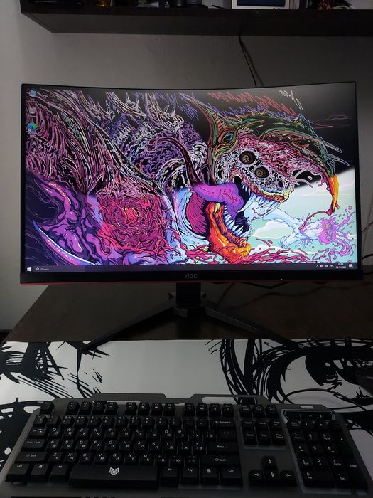 Монитор AOC C27G1,  27 дюймов, VA матрица, 144ГЦ.