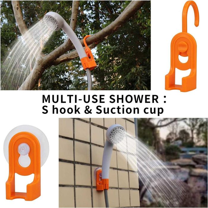 LIEBMAYA преносим къмпинг душ 12V с помпа и батерия 4400mAh