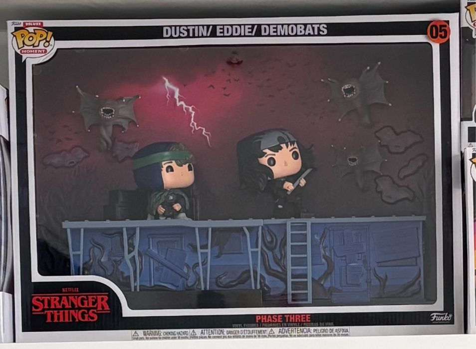 50% OFF Stranger Things funko pop Dustin/Eddie/Demobats