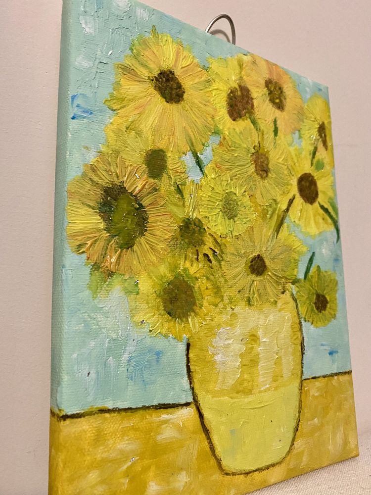 Pictură în ulei - Floarea Soarelui