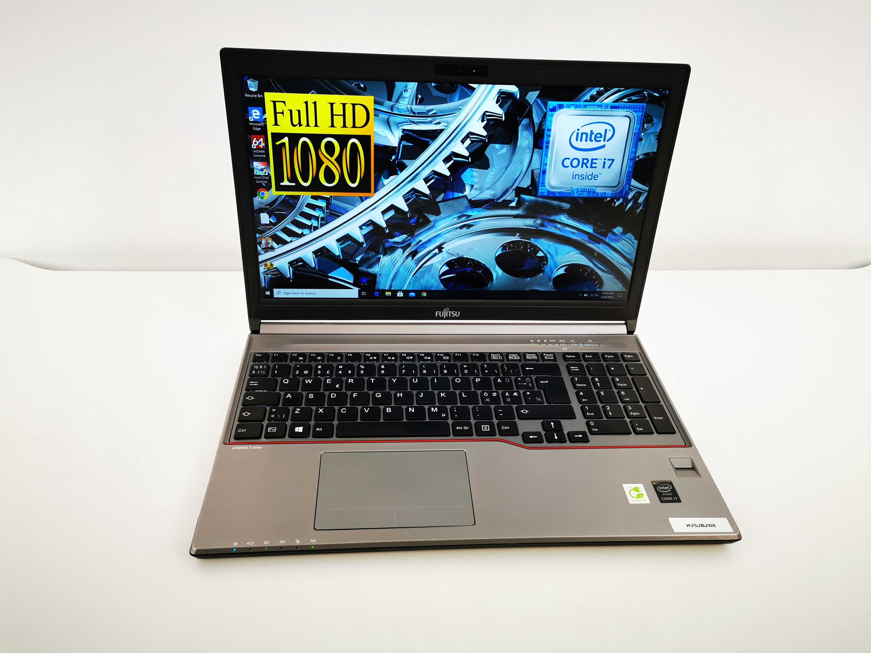 Laptop Fujitsu Siemens i7 16GB SSD SLIM  metalic . Made in JAPAN